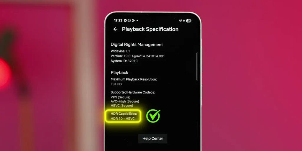 Samsung Galaxy A56 Support HDR