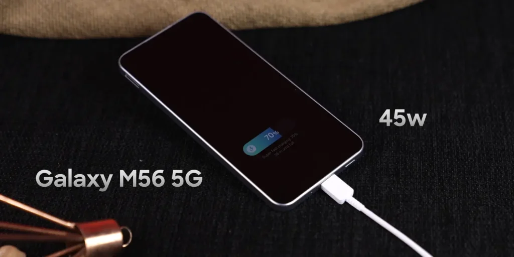 Samsung Galaxy M56 5G Review: Is It Worth Your Money? 18 Samsung Galaxy M56 Charging Image