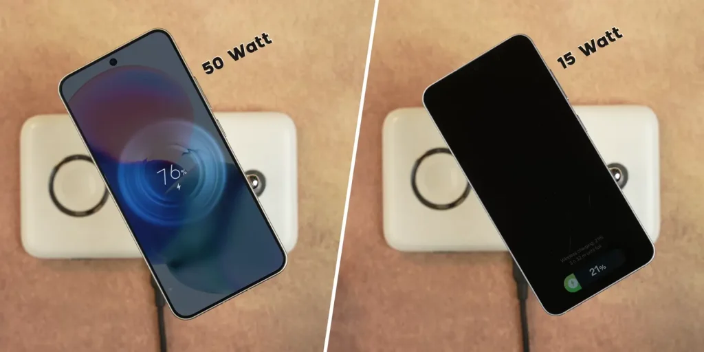 Xiaomi 15 vs Samsung Galaxy S25: Which Compact Phone Should You Buy in 2025? 14 Xiaomi 15 vs Galaxy 25 Wireless CHarging Test