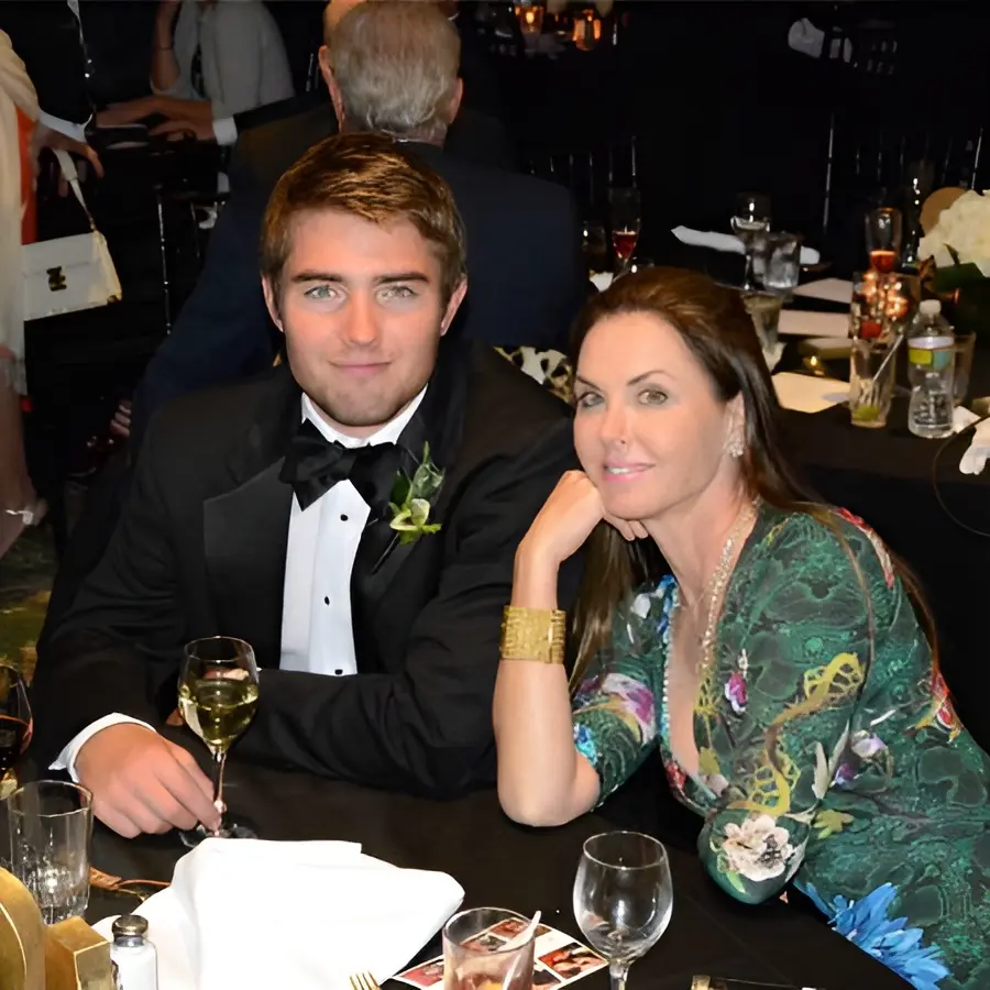 Liam Costner and his mother