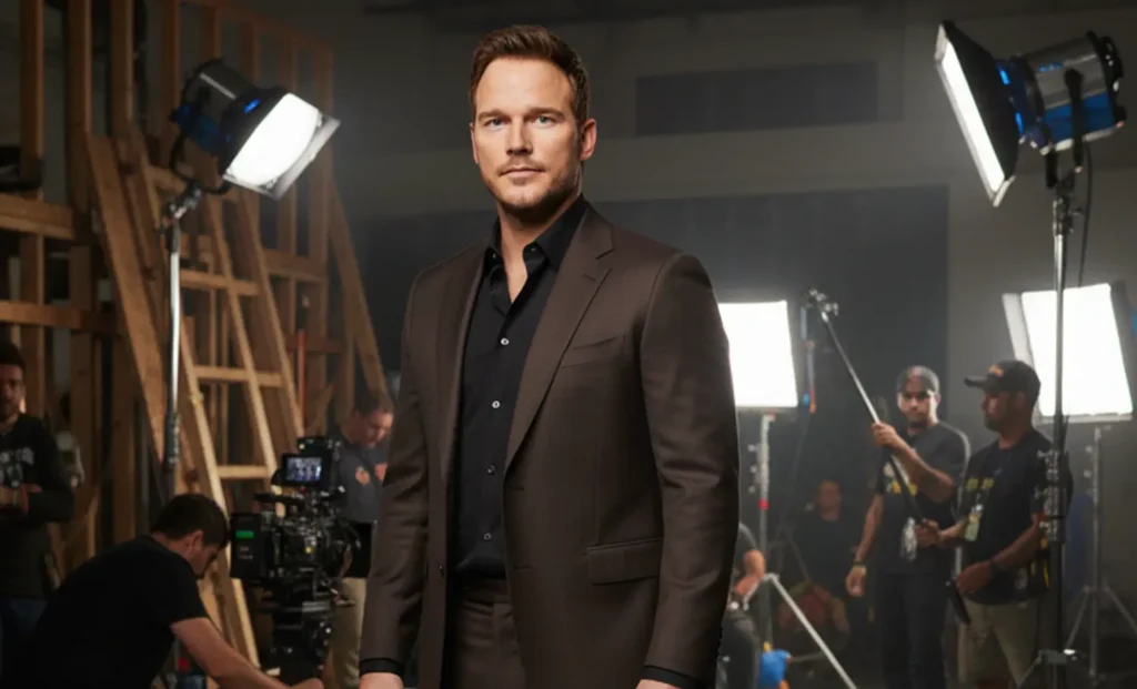 Chris Pratt Net Worth: From TV Comedy to $100 Million Fortune 1 Chris Pratt Movie Set Scene