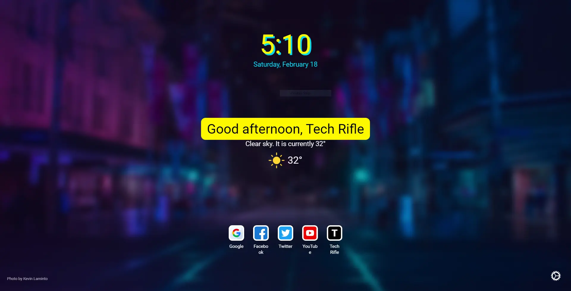 Cyberpunk 2077 Bonjourr Profile