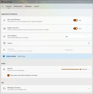 Lively Wallpaper Screen 2